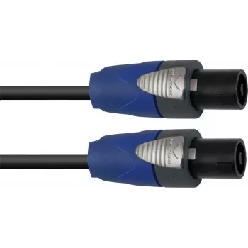 Cabo de coluna PSSO LS-1530 Speakon 2×1,5 mm² 3 m, preto