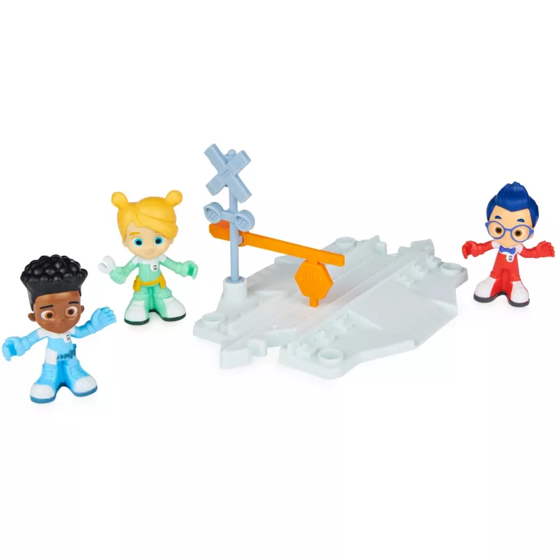 Mighty Express conjunto de 3 figuras infantis, figura de brincar