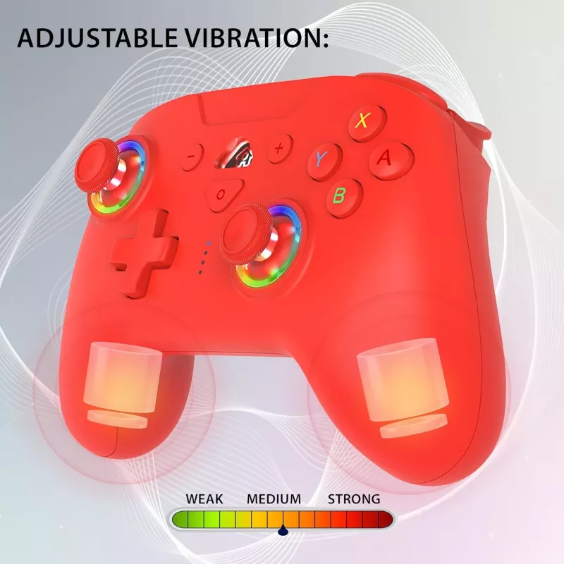 Comando LED sem fios Subsonic vermelho para Switch