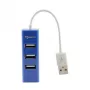 Sbox H-204 USB 4 portas HUB USB azul-arroxeado