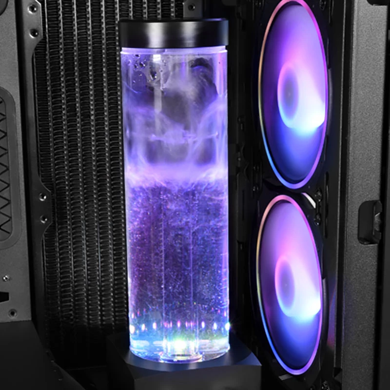 Bomba e reservatório Alphacool 15381 acrílico alumínio plástico preto transparente