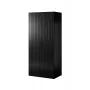 Roupeiro cama meble PAFOS 2D 90×55,5×198,5 cm Preto mate — 2 prateleiras