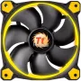 Ventoinha de caixa Thermaltake Riing 14 LED 140mm preto/amarelo