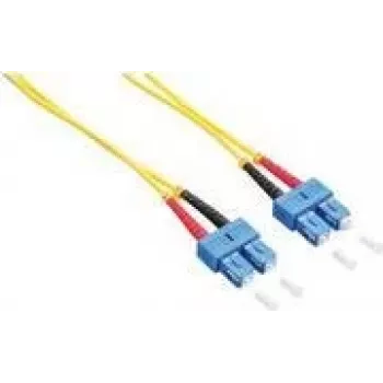 Logilink - Cabo patch - SC monomodo (M) para SC monomodo (M) - 2 m - fibra ótica - duplex - 9/125 micrómetros - OS2 - sem halogéneos - amarelo (FP0SC02)
