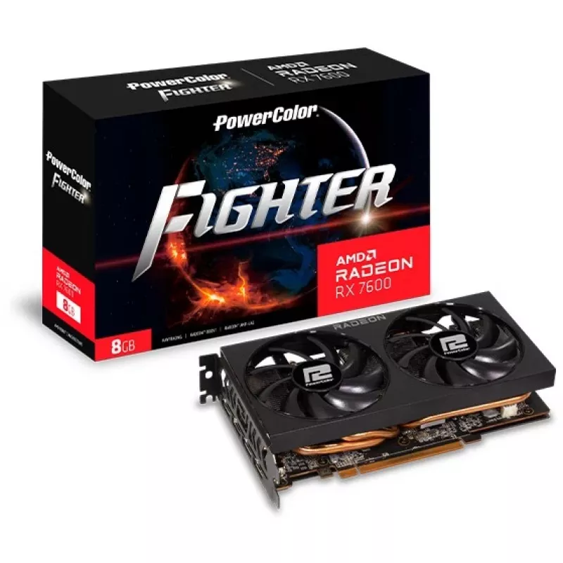 PowerColor Fighter Radeon RX 7600 8GB GDDR6 placa gráfica