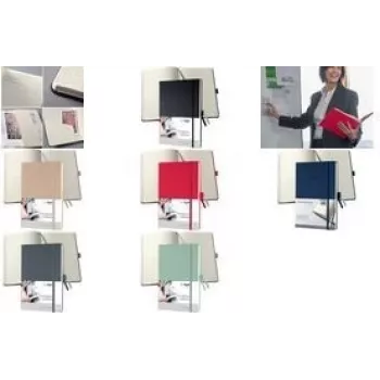 Caderno Sigel Conceptum A5 em branco azul-escuro capa dura, formato A5, páginas em branco, encadernação em capa dura