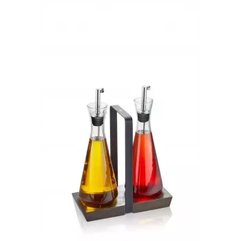 Dispensador de óleo/vinagre GEFU X-PLOSION 0,25 l vidro, silicone, aço inoxidável transparente