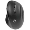 Manhattan Rato ergonómico sem fios, para destro, 800/1200/1600 dpi ajustáveis, 2,4 GHz (até 10 m), seis botões com roda de scroll, recetor combo USB-A e USB-C, preto, pilha AA (incluída), três anos de garantia