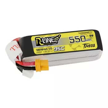 Bateria Tattu R-Line 550mAh 14,8V 95C 4S1P — pack LiPo para modelos RC