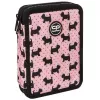 Estojo escolar de dois andares com equipamento Coolpack Jumper XL Doggies