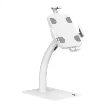 Suporte de secretária/parede para tablet MACLEAN MC-468W, branco, para tablets de 7,9–11 polegadas, conjunto de fixação e montagem, inclinação ajustável