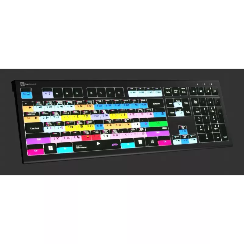 LogicKeyboard Astra 2 Pro Avid Media Composer Teclado de edição iluminado, UK, PC
