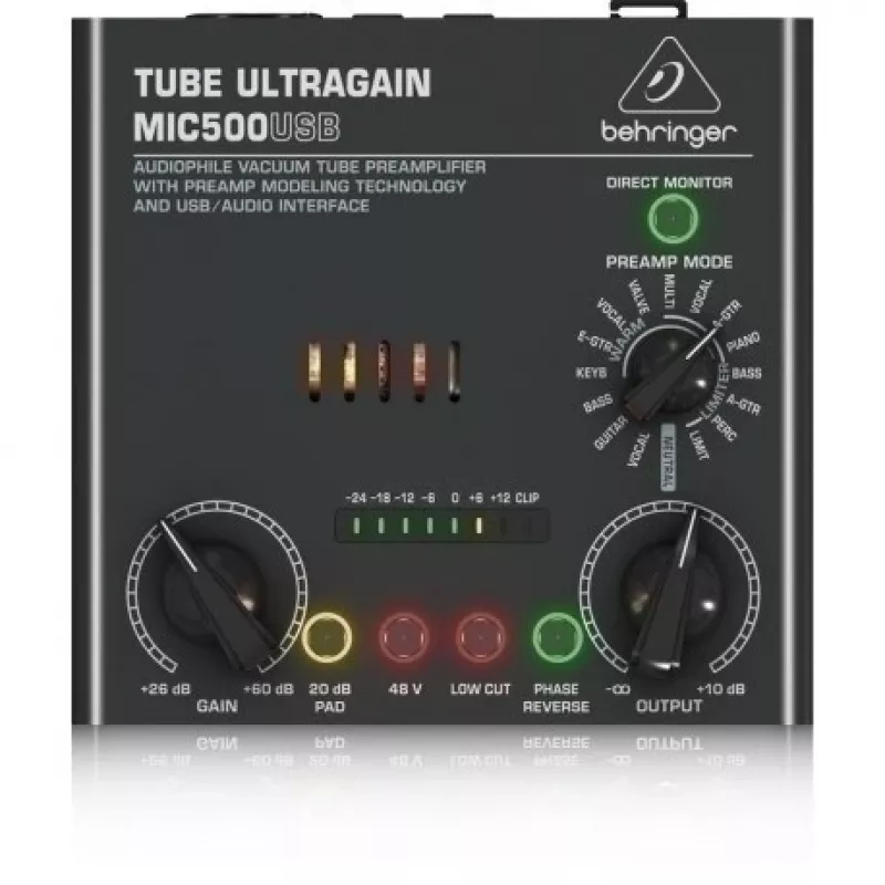 Behringer MIC500USB pré-amplificador de áudio