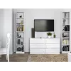 top e shop W40 PAFOS BIA vitrina — aglomerado branco, 290×400×2000 mm