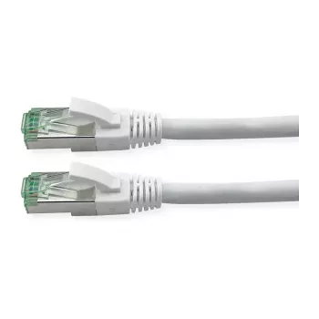 Cabo patch ROLINE RM Cat.6A S/FTP (PiMF), branco, 0,3 m