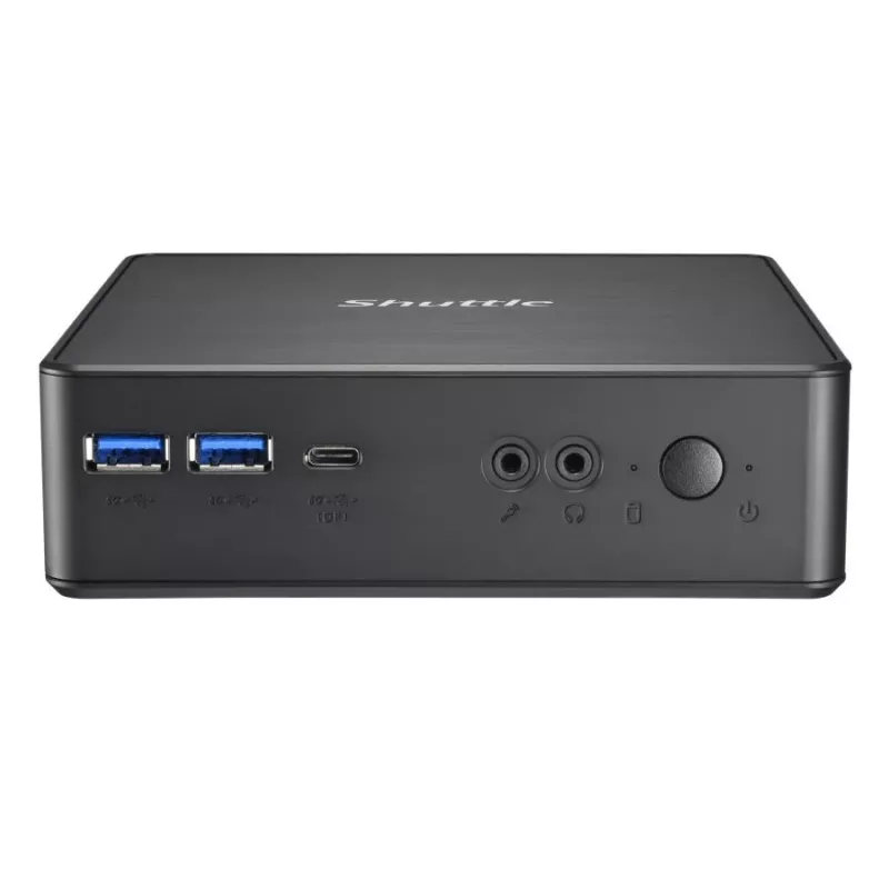 Shuttle XPC Nano PC NC40U, Intel Celeron 7305U, 1x HDMI, 1x DP, 1x USB-C/DP, 6x USB3.2, 1x baía de 2,5