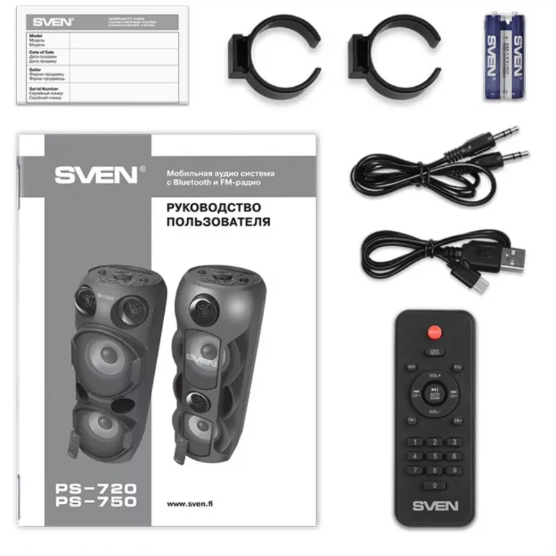 Altifalante SVEN PS-720 80W BT preto