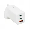 iBOX C-65 branco, carregador universal GaN 65W ficha UK