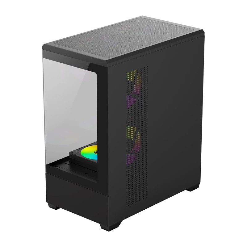 Caixa de computador Darkflash C365 (preta) com 5 ventoinhas incluídas