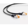Cabo de rede S/CONN 08-26095 preto 20 m Cat6a S/FTP
