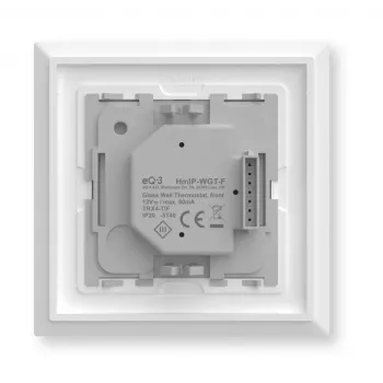 Termóstato de parede em vidro Homematic IP Modelo 161458A0 – digital, branco, 230 V, IP20