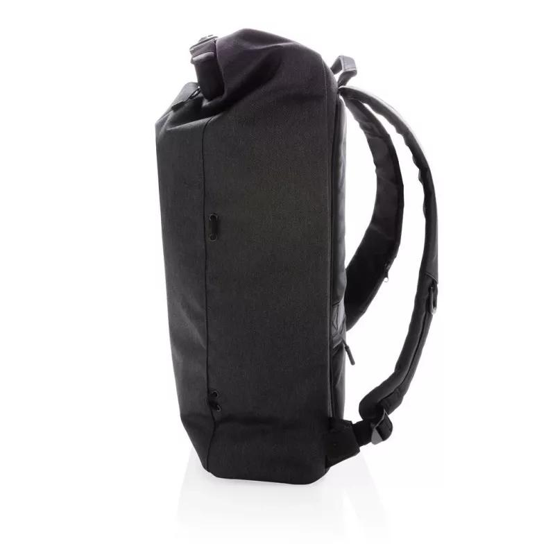 XD Design Bobby Urban Lite P705.501 mochila antirroubo para portátil, 15 polegadas, 22 l (expansível até 27 l), resistente à água, bolsos RFID, correia para bagagem, preta
