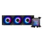 Refrigeração líquida all-in-one MSI MAG Coreliquid A15 360 — 3 ventoinhas de 120 mm, radiador 394 x 120 x 27 mm, bomba 5V, RGB, compatível com LGA 1851