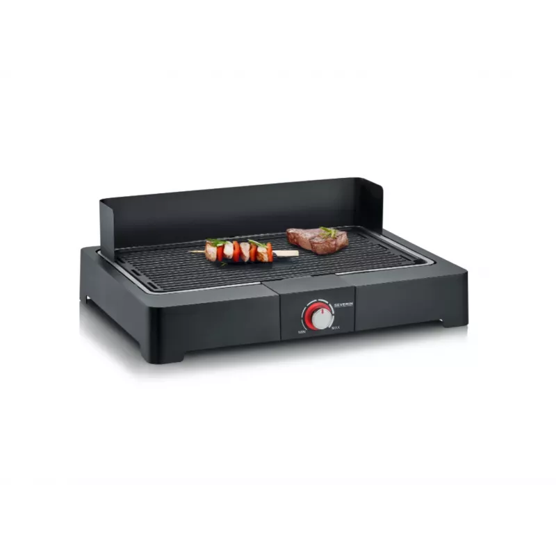 Grelhador de mesa elétrico Severin PG8567 Barbecue & Grill preto 2200 W (PG8567)