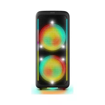 Altifalante portátil para festas Philips TAX5000E/10 2 vias, 100 W RMS, Bluetooth, 20–20000 Hz, 4 Ω, preto