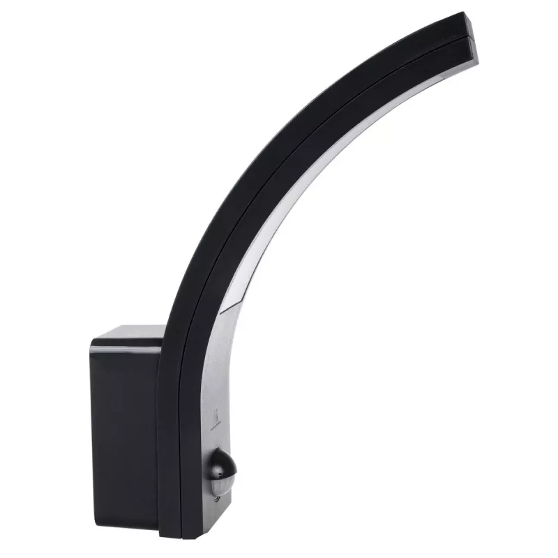 Luminária LED exterior com detetor de movimento MACLEAN MCE244B — luminária LED com detetor de movimento integrado