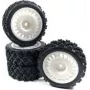 Absima 1 10 Rally Block Rodas completas Preto 4 unid. (2510062)
