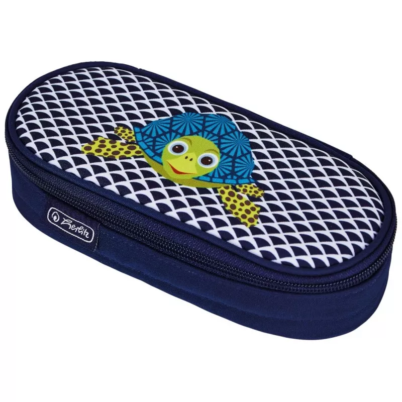 Estojo de lápis macio Herlitz 50038435 poliéster azul largura 215 mm profundidade 95 mm altura 60 mm