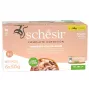 SCHESIR Atum com Salmão em Gelatina - Alimento húmido para gatos - 6x50 g