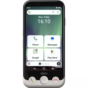 Smartphone Doro Aurora A10 4,5 polegadas 4GB RAM 64GB preto branco