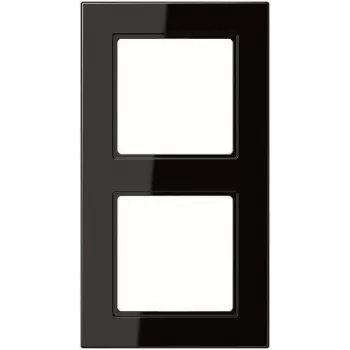 Moldura Jung 2 tomadas horizontal/vertical A 5582 BF SW (A5582BFSW)