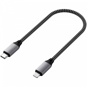 Cabo USB Satechi ST-TCL10M 0,25 m USB-C USB-C/Lightning preto cinzento