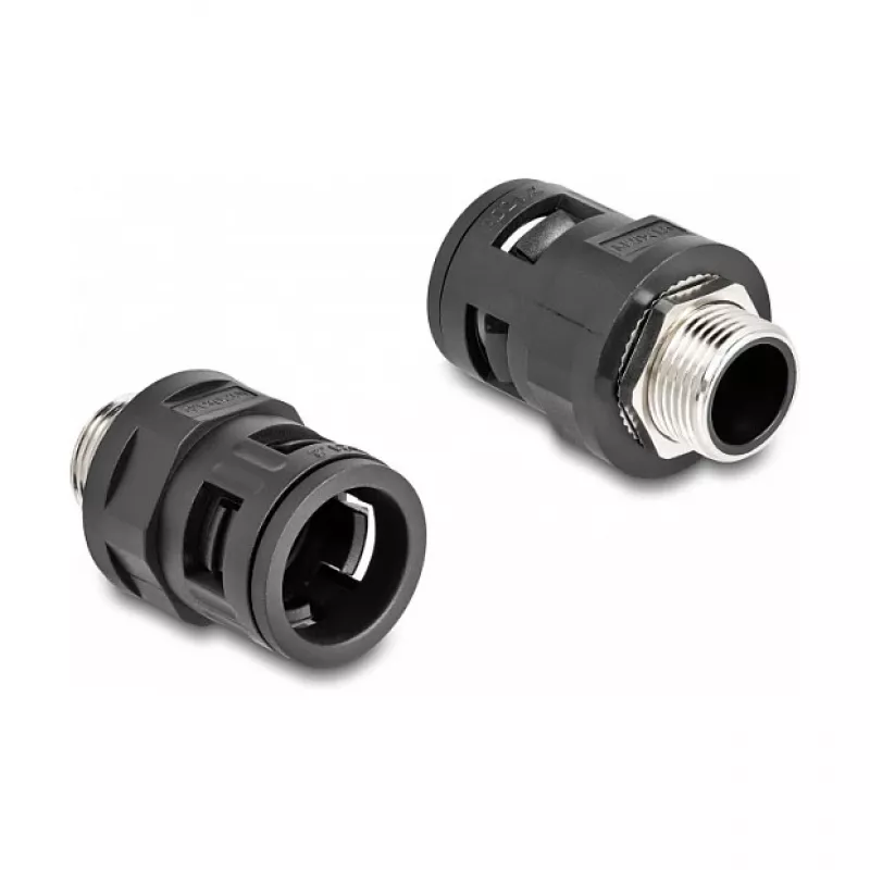 União para tubo DeLOCK 60454 M20 rosca exterior latão preto
