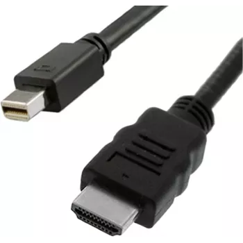 VALUE - Cabo de vídeo - DisplayPort / HDMI - Mini DisplayPort (macho) para HDMI (macho) - 3 m - blindado - preto (11.99.5797)
