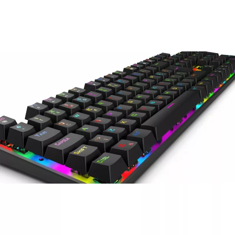 Teclado Gaming Incase IKG-443 Mecânico, RGB, layout alemão
