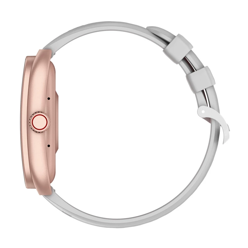 Smartwatch Colmi P86 ouro rosa com medidor de frequência cardíaca, à prova de água