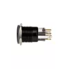 Interruptor/botão antivandalismo DimasTech 19mm Blackline Dot RGB PD218