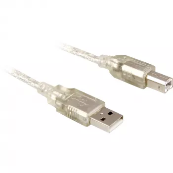 Cabo USB DeLOCK 0,5 m A-B cinzento 82057