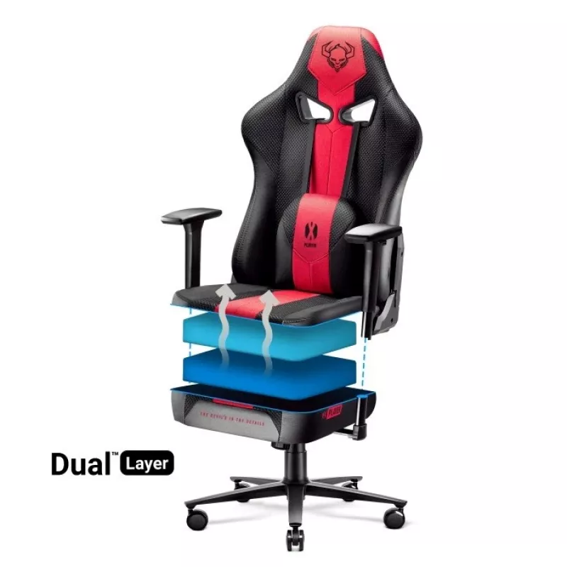 Cadeira gaming Diablo X-PLAYER 2.0 KING Crimson Anthrazit