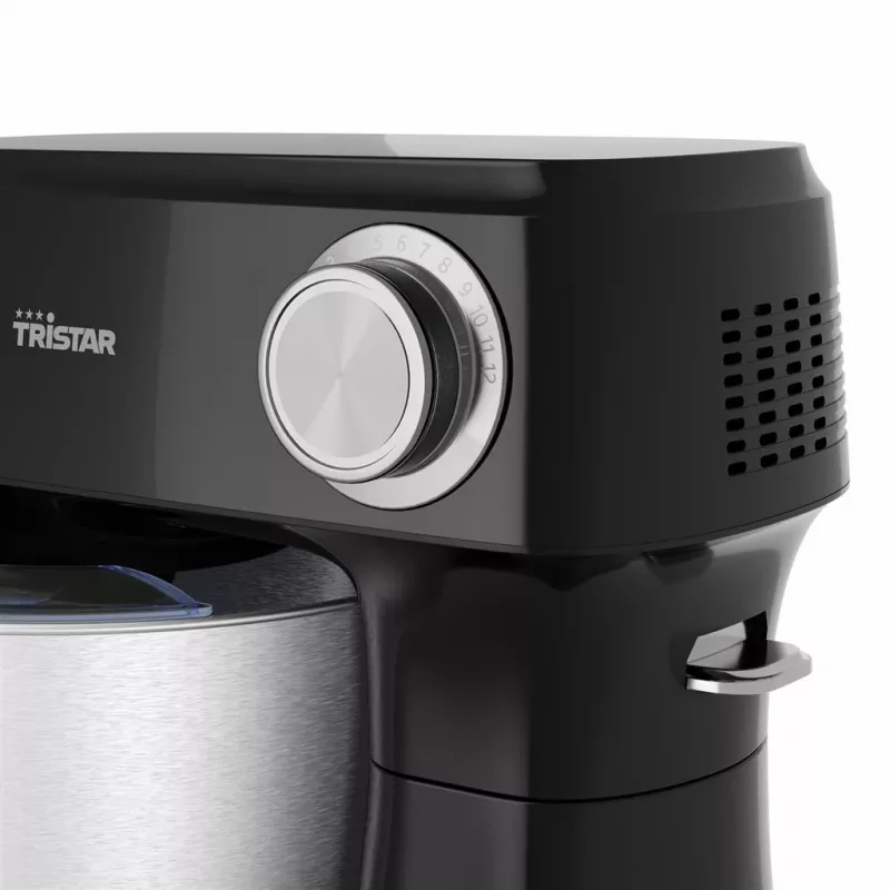 Robot de cozinha Tristar MX-4870, 800 W, taça de aço inoxidável de 4,5 L, preto