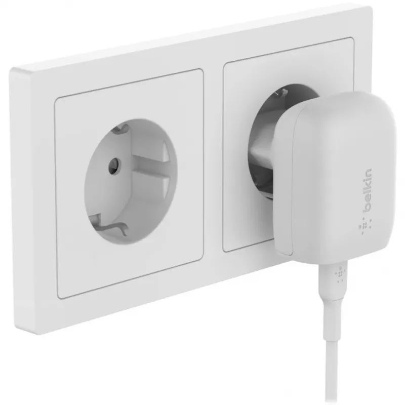 Carregador de interior Belkin BoostCharge WCA006vfWH carregamento rápido branco