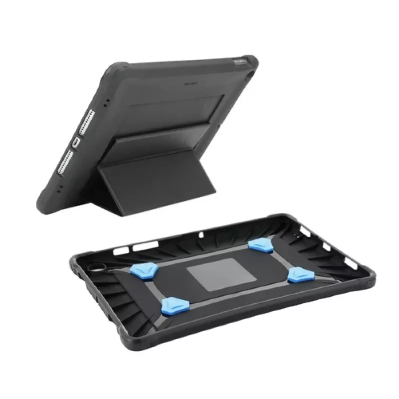 Mobilis PROTECH - Cobertura traseira para tablet - reforçada, suporte + alça de mão - TFP 4,0 - preta - para Apple 10.9 iPad (10.ª geração) (053019)