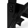 Maclean MC-105 B organizador de cabos para debaixo da secretária, aço/ABS, 400 mm, fixação por grampo para tampos de 5–50 mm, carga máx. 5 kg, preto