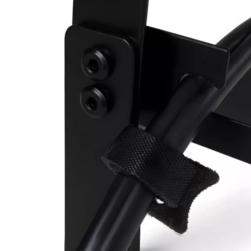 Maclean MC-105 B organizador de cabos para debaixo da secretária, aço/ABS, 400 mm, fixação por grampo para tampos de 5–50 mm, carga máx. 5 kg, preto