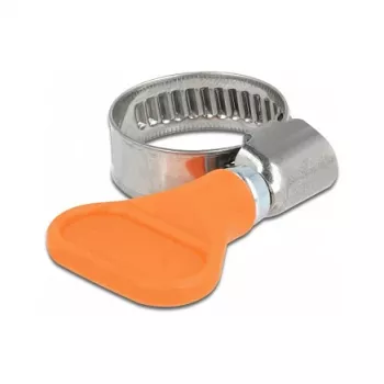 Abraçadeira para mangueira Butterfly DeLOCK 400 SS 12 - 20 mm 5 unid. laranja