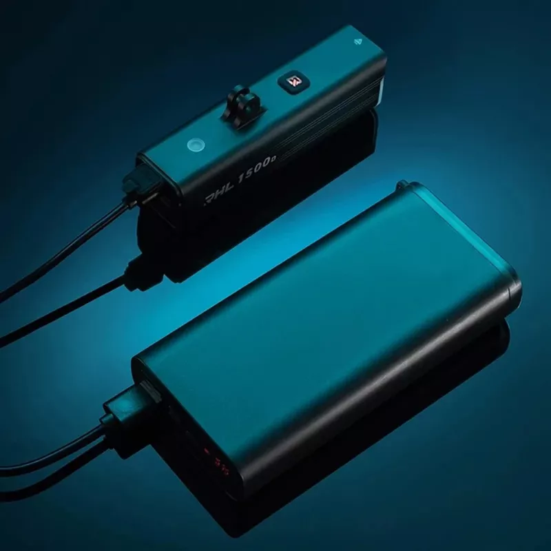 Rockbros RHL1500 luz dianteira para bicicleta, 1500 lm, 5000 mAh, IPX6, preto